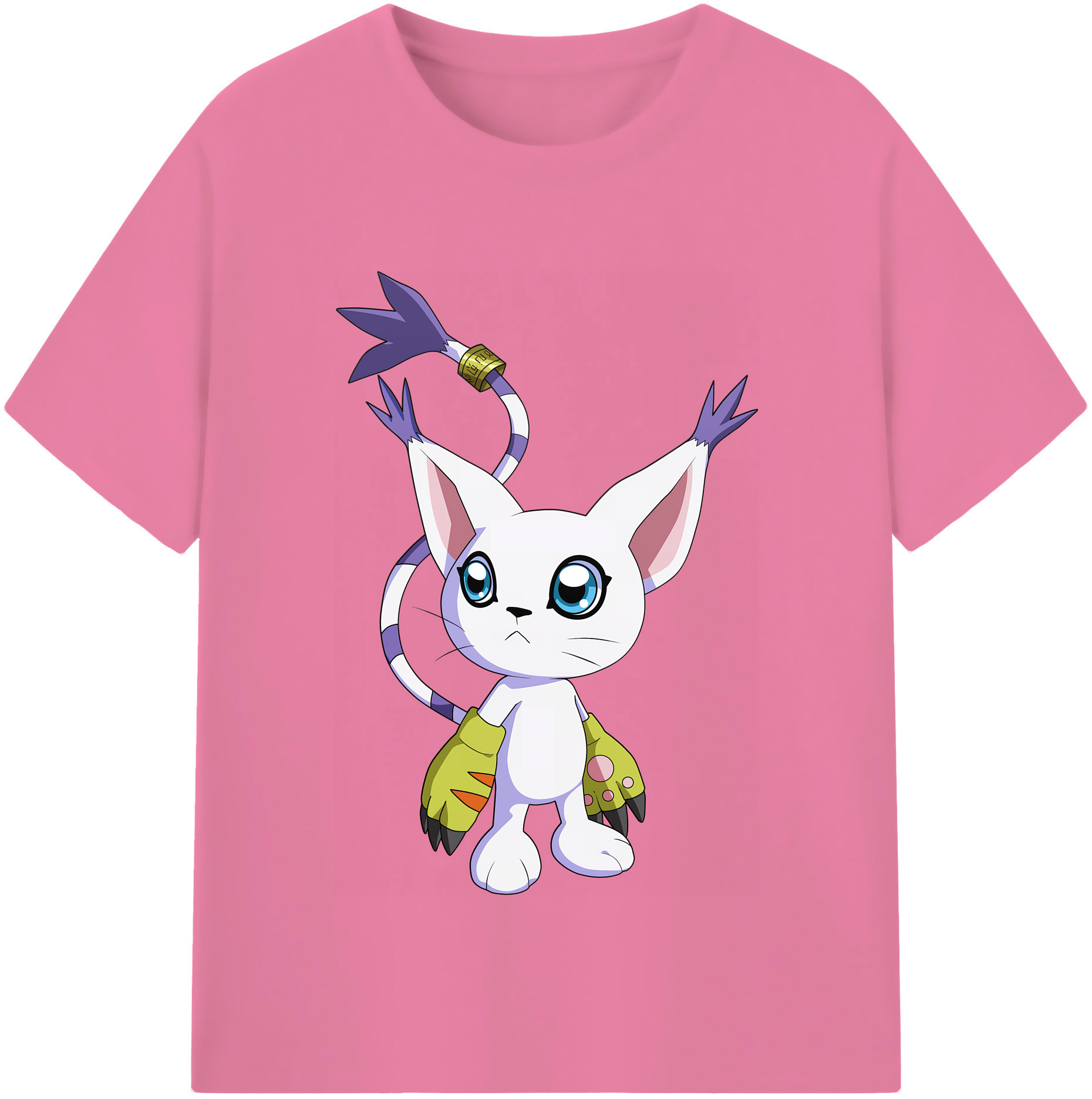 （画像用） Digimon デジタルモンスター/デジモン 綿100％半袖Tシャツ（フロントプリント）